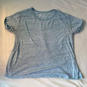 Blue Speckle Woman Within T-Shirt